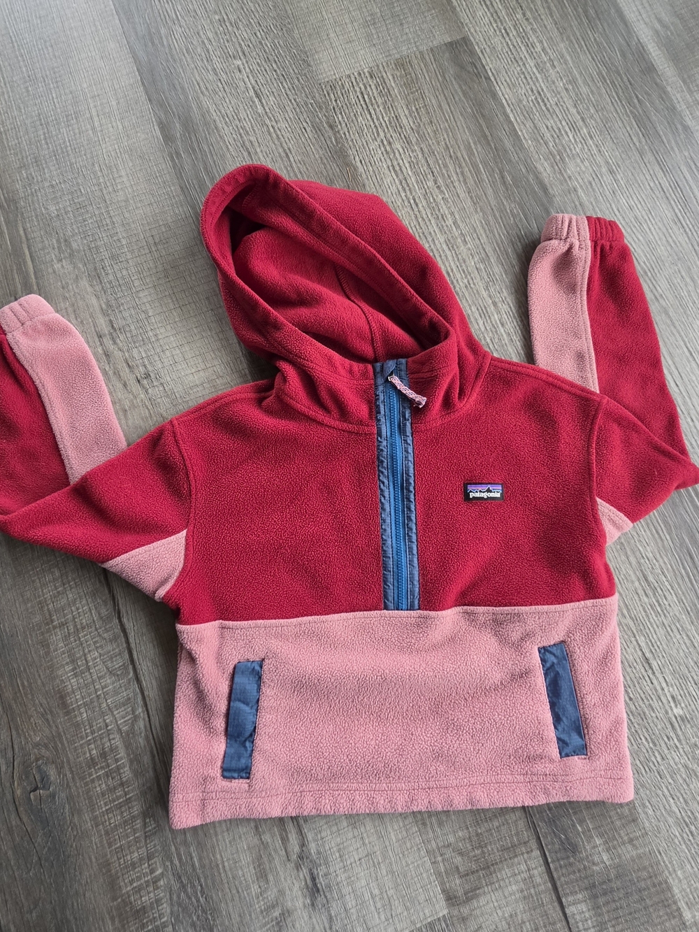 Patagonia Kids' Micro D® Snap-T® Fleece Jacket Pink & Red Small